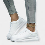 Stella - Sneakers in pelle bianca