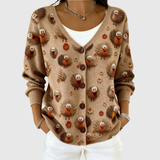 Cardigan in maglia comoda con bottoni