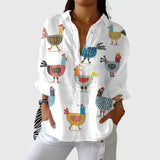 Blusa leggera e colorata con stampe