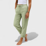 Clara - Pantaloni stretch in lino