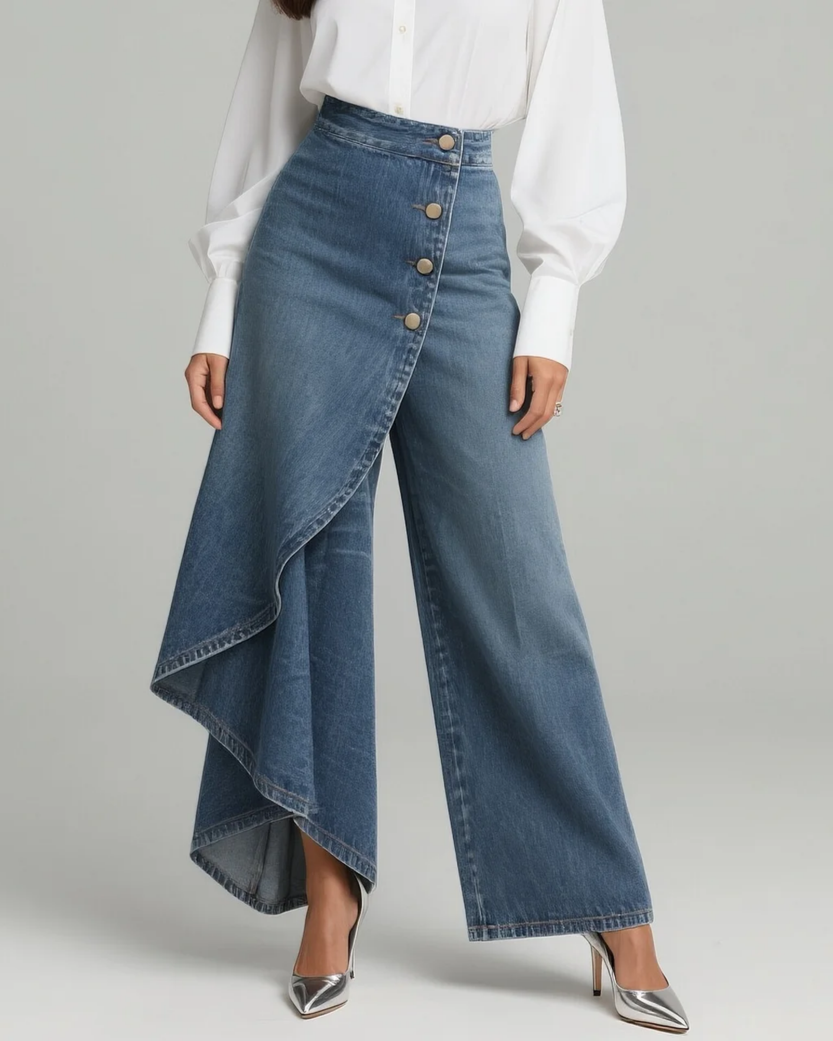Tecla - Pantaloni in denim a portafoglio