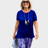 Gianna - Completo elegante con top aderente e pantaloni ampi
