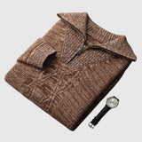 Angelo - Gilet Taranto con zip in lana merino
