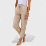 Clara - Pantaloni stretch in lino