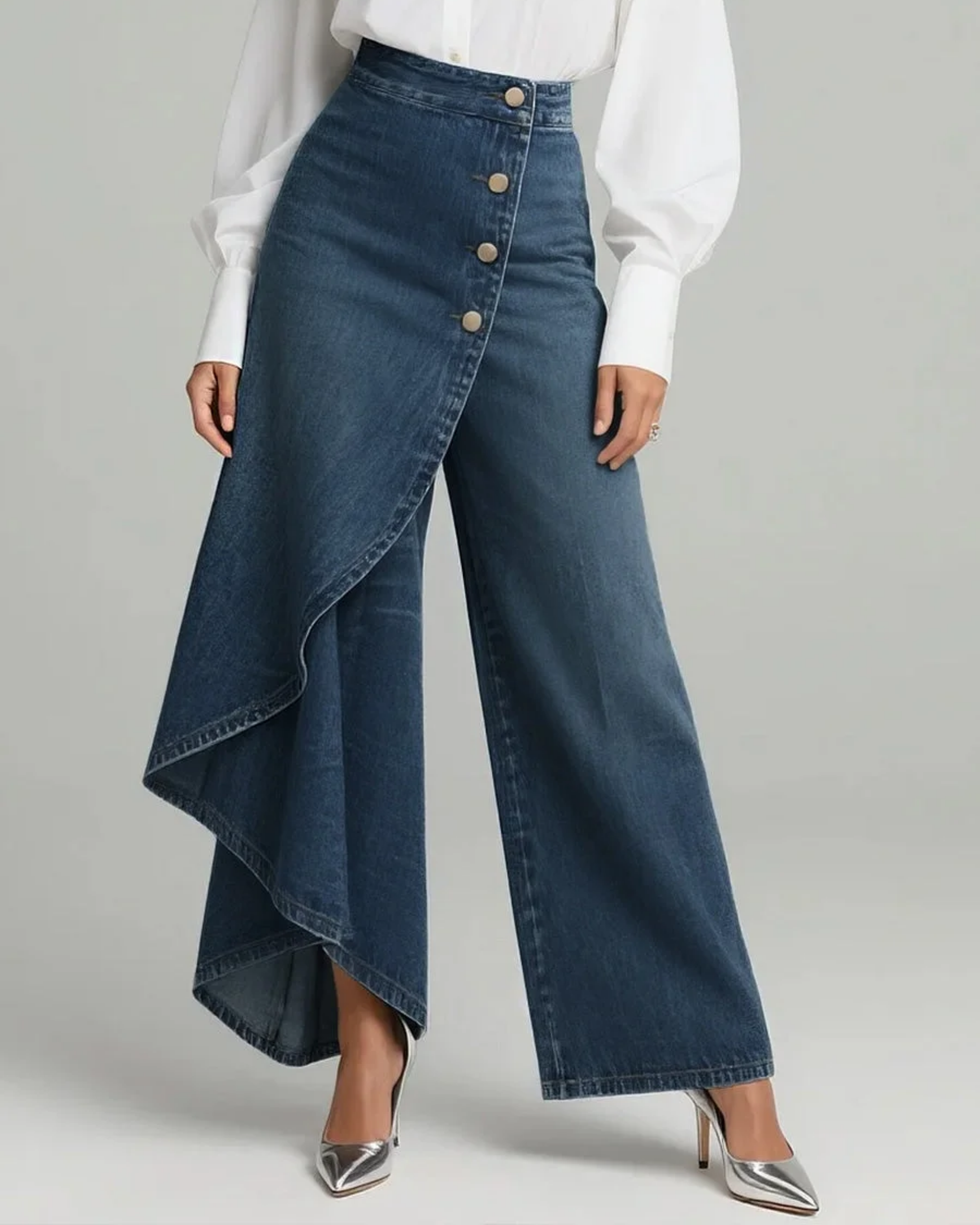 Tecla - Pantaloni in denim a portafoglio