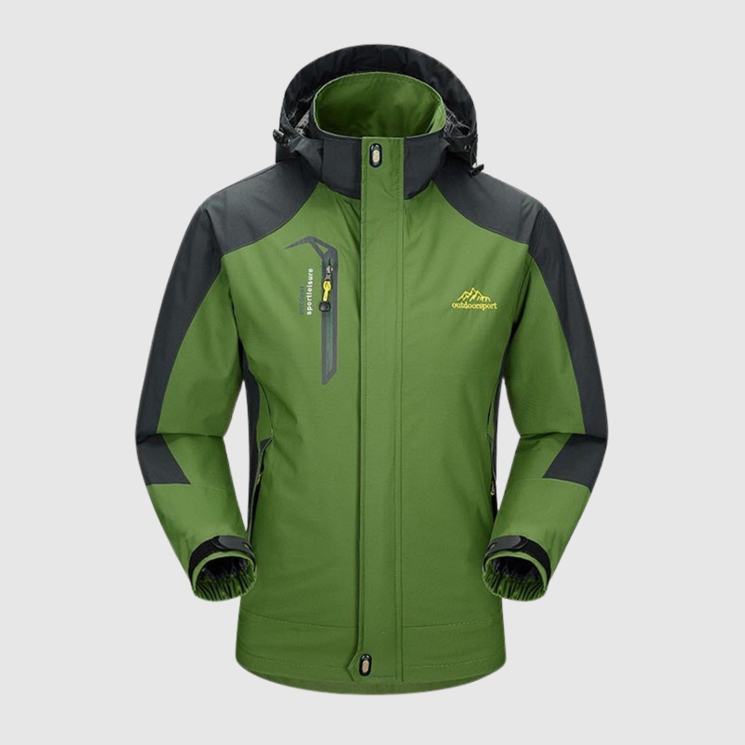 Marco - Giacca softshell da trekking con cappuccio staccabile