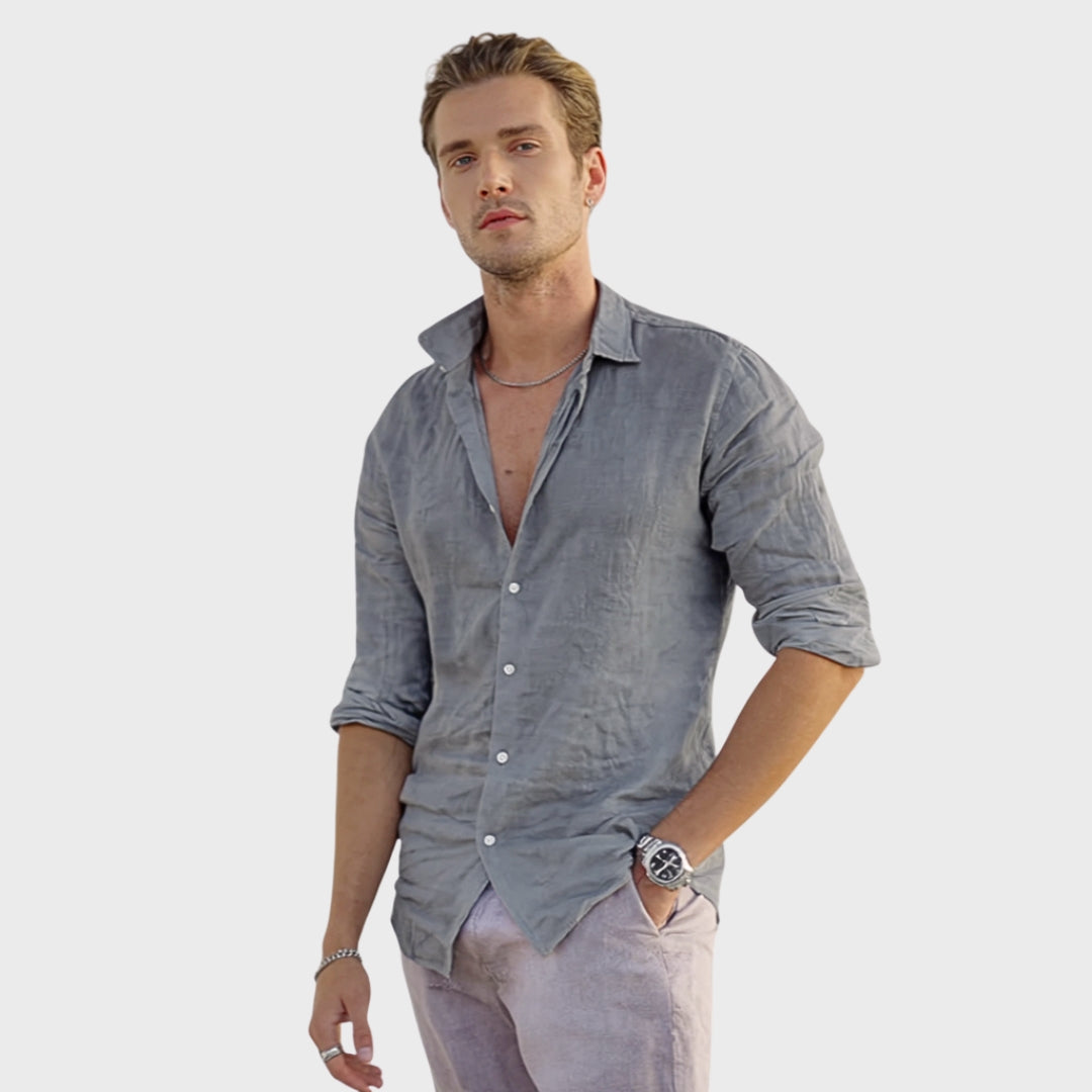 Leonardo - Camicia casual in lino