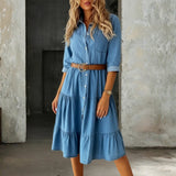 Bernadette - Abito elegante ampio in denim