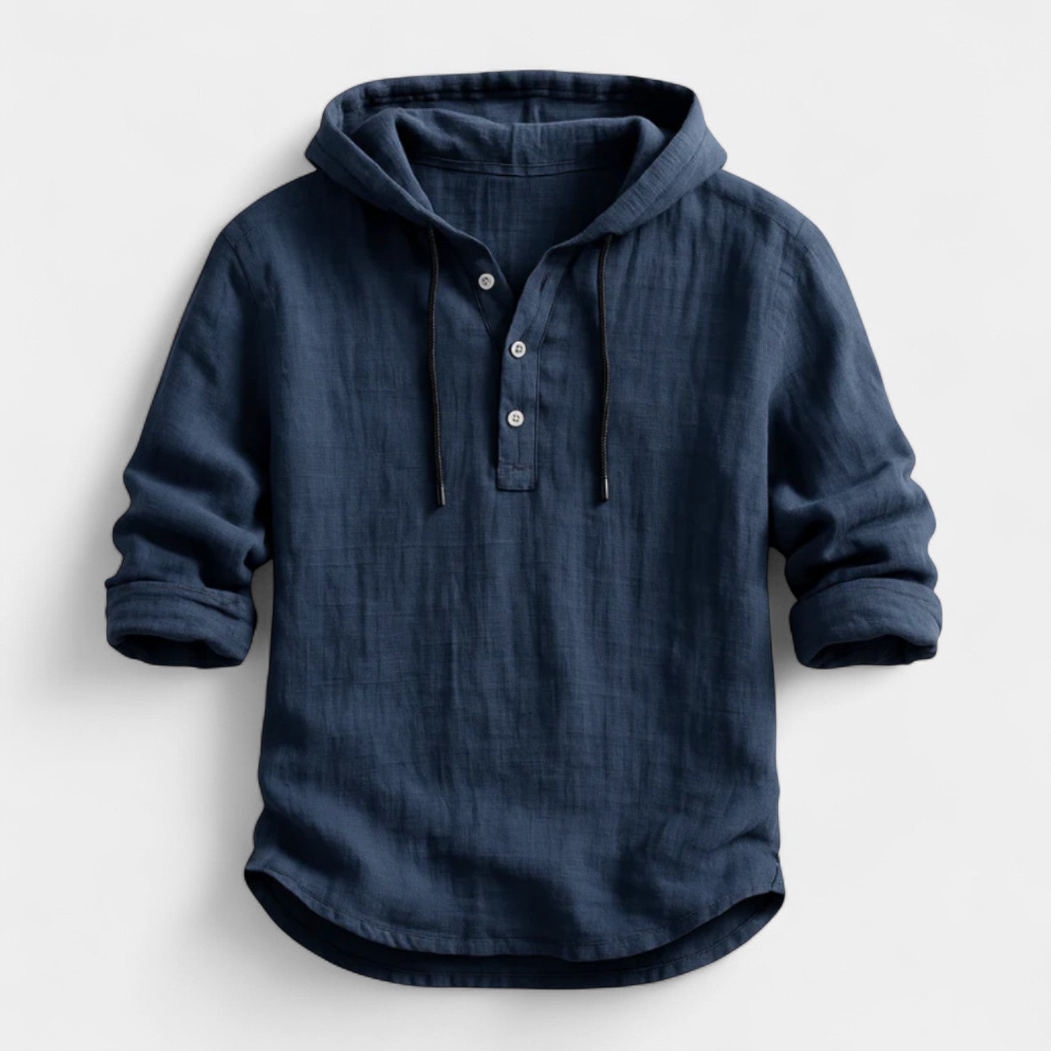 Adamo - Camicia in lino con cappuccio