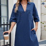 Giuseppina - Abito ampio in denim