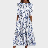 Eva - Abito midi con fiori marini