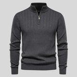 Silvio - Maglione con zip al collo