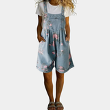 Sofia - Tuta in denim a fiori