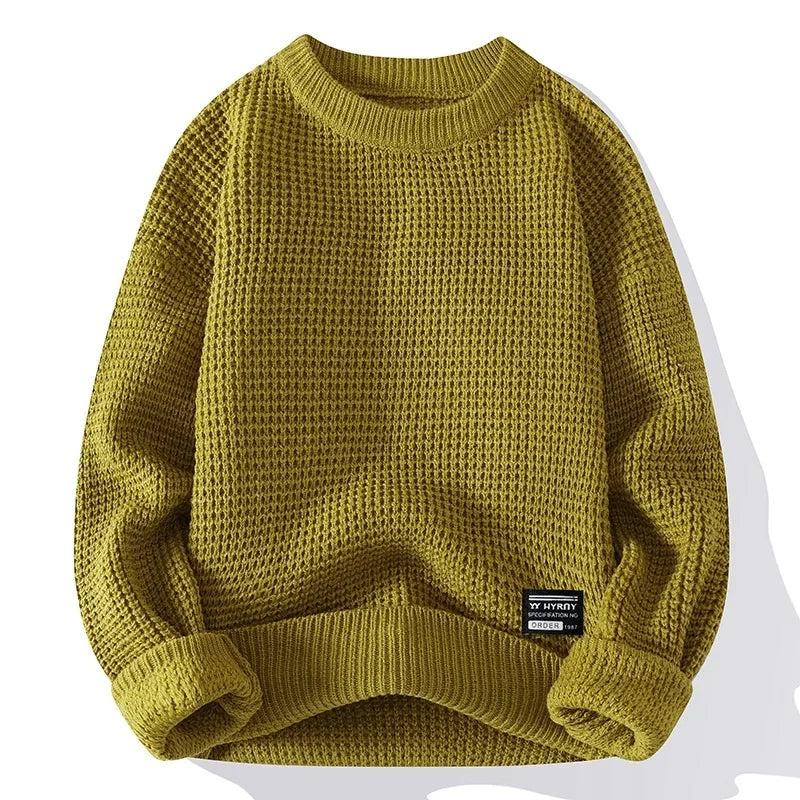 Enrico - Maglione premium da uomo Lione a nido d'ape per eleganza e comfort