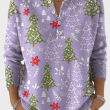 Iris - Maglione natalizio con bottoni