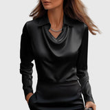 Dania - Blusa elegante in raso lucido