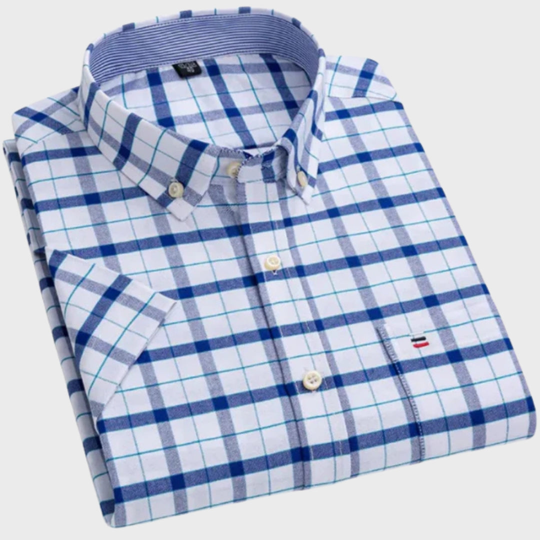 Matteo - Camicia classica in cotone fantasia