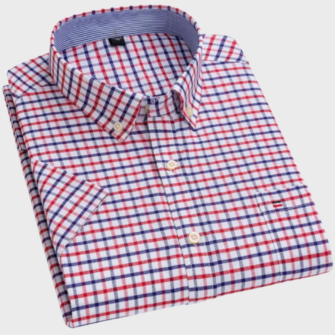 Matteo - Camicia classica in cotone fantasia