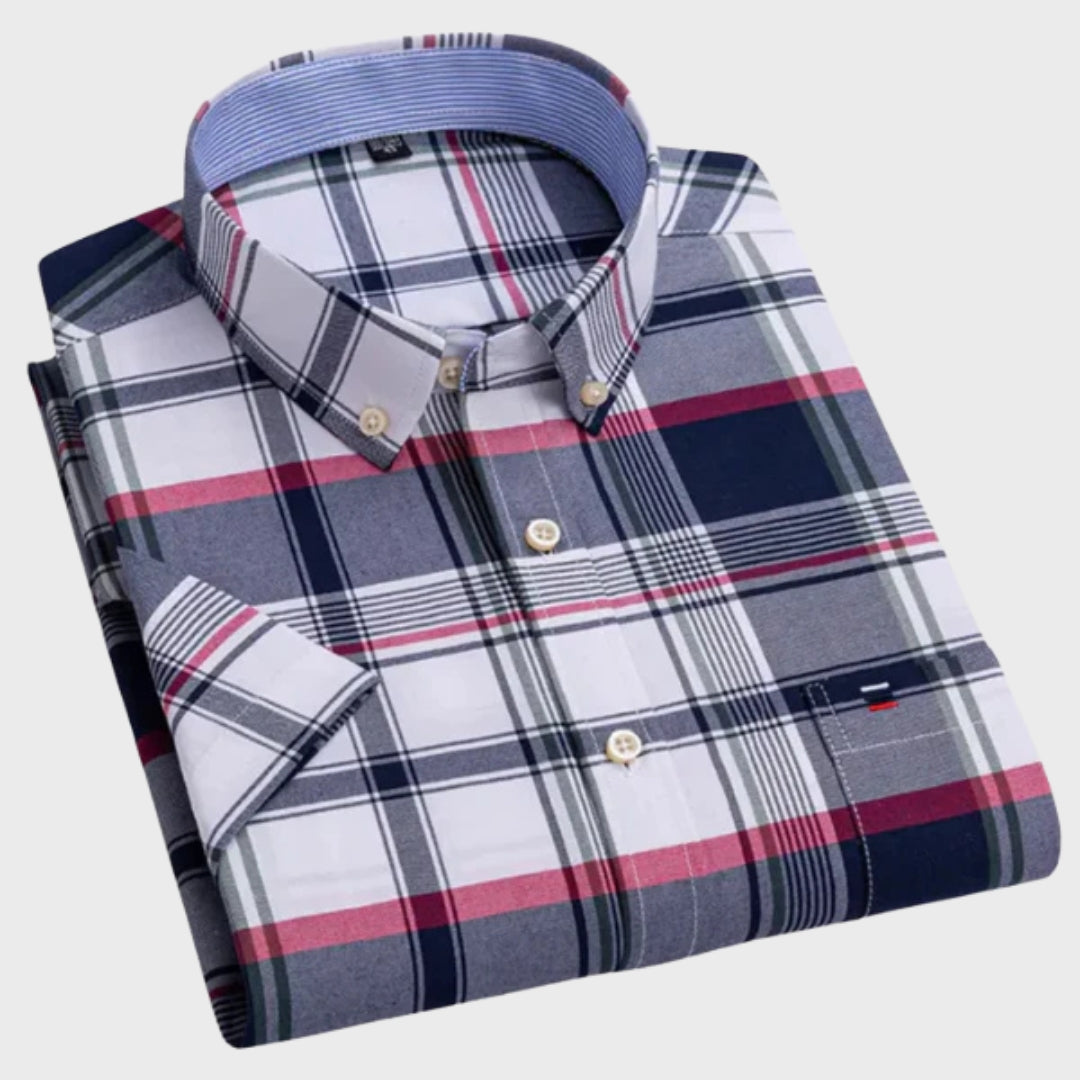 Matteo - Camicia classica in cotone fantasia