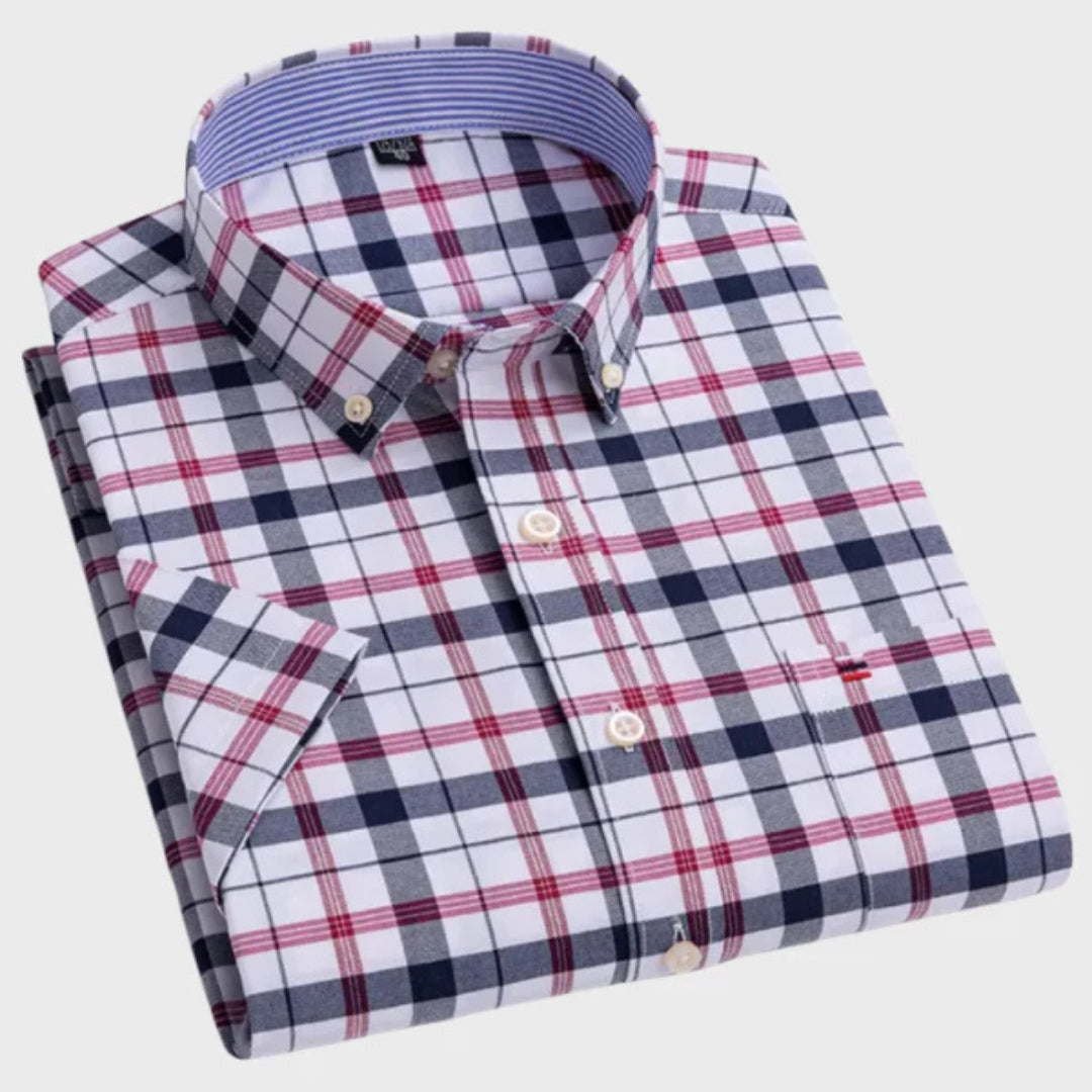 Matteo - Camicia classica in cotone fantasia