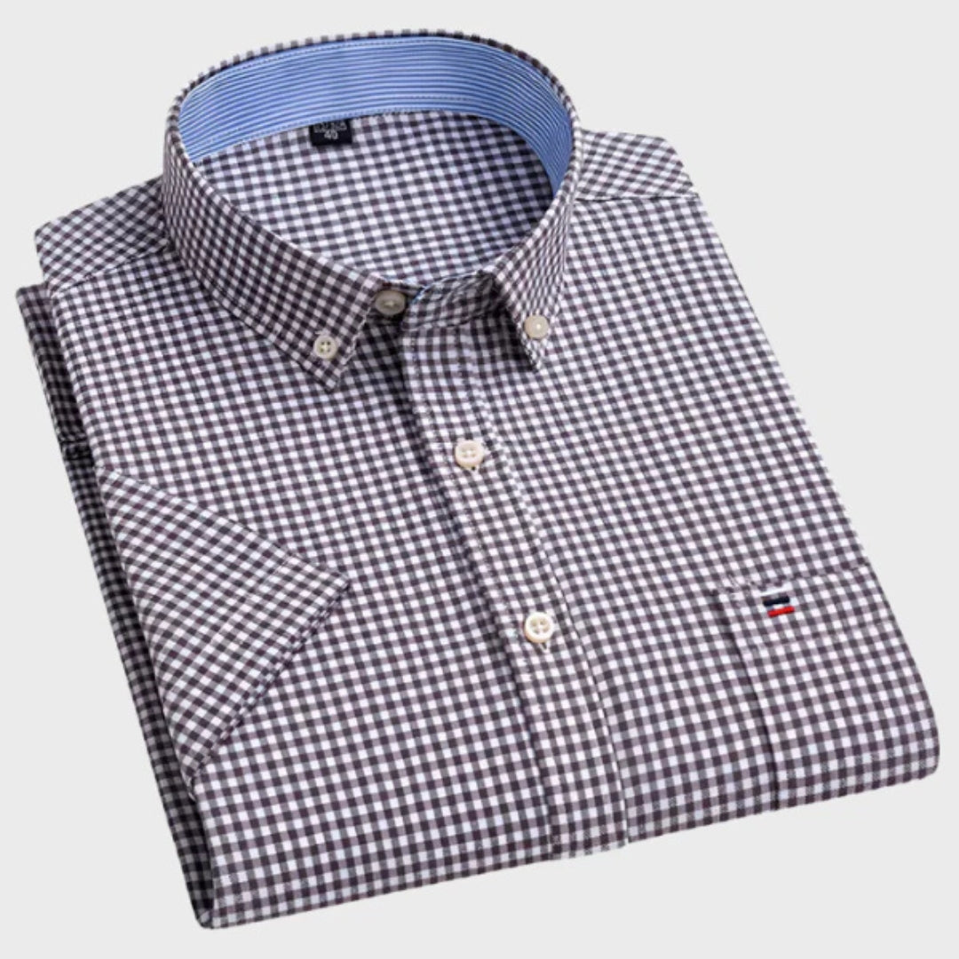 Matteo - Camicia classica in cotone fantasia