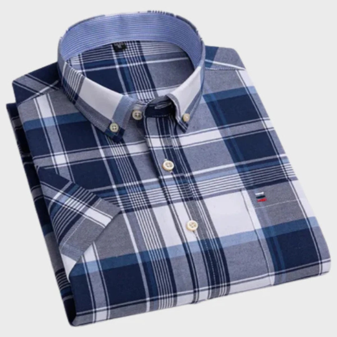 Matteo - Camicia classica in cotone fantasia