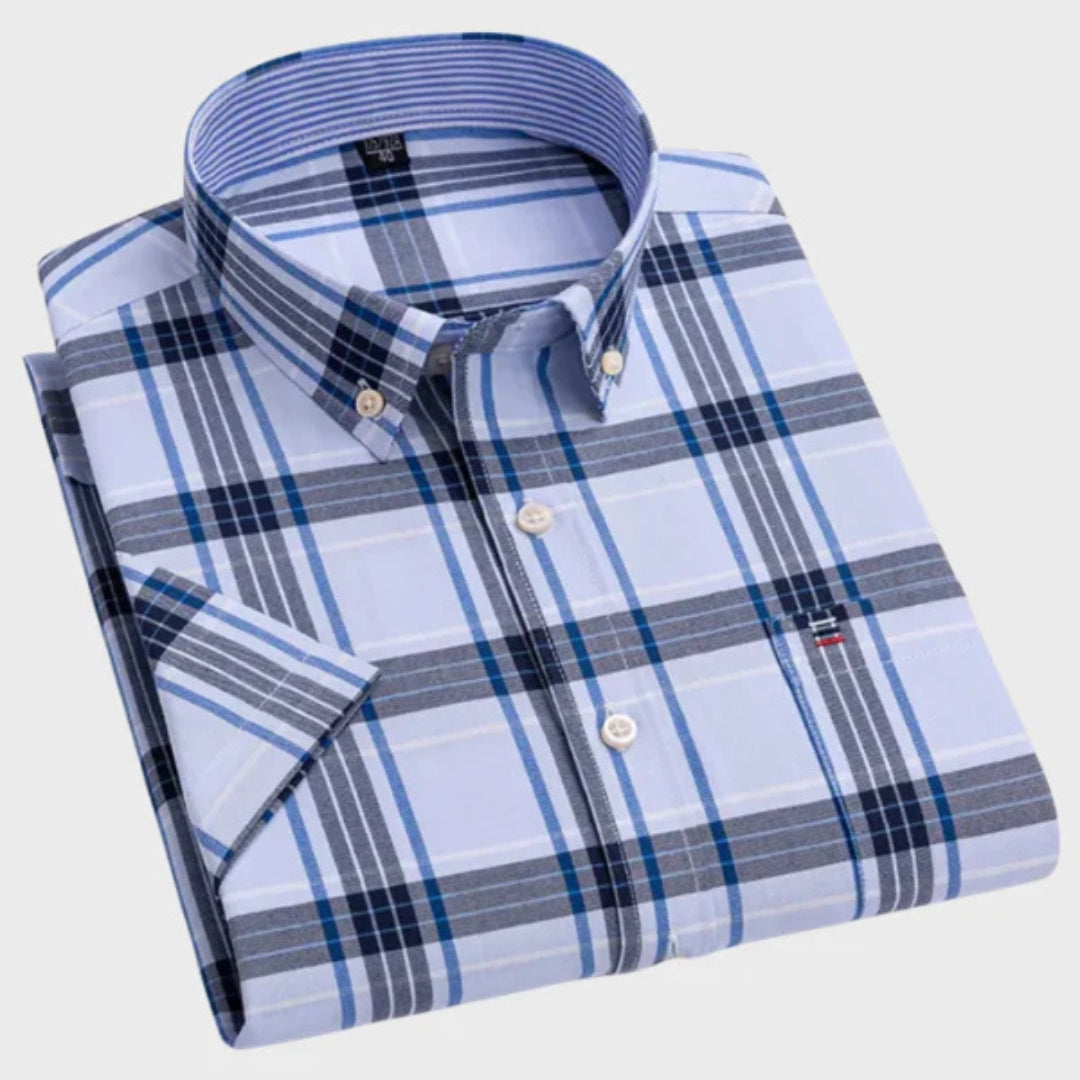 Matteo - Camicia classica in cotone fantasia