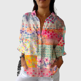 Blusa leggera e colorata stampata