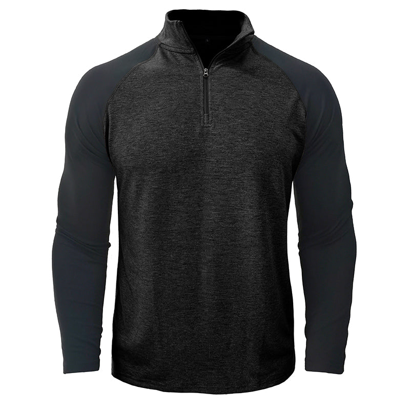 Camicia in cotone con collo alla coreana