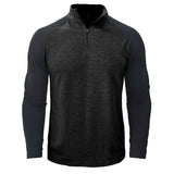 Camicia in cotone con collo alla coreana