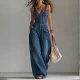 Silvia - Tuta ampia in denim