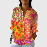 Blusa leggera e colorata a fiori