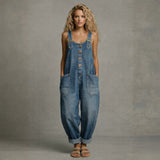 Eleonora - Tuta in denim di stile con tasche