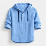 Adamo - Camicia in lino con cappuccio