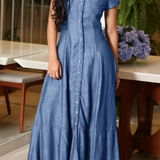 Elisa - Abito lungo in jeans