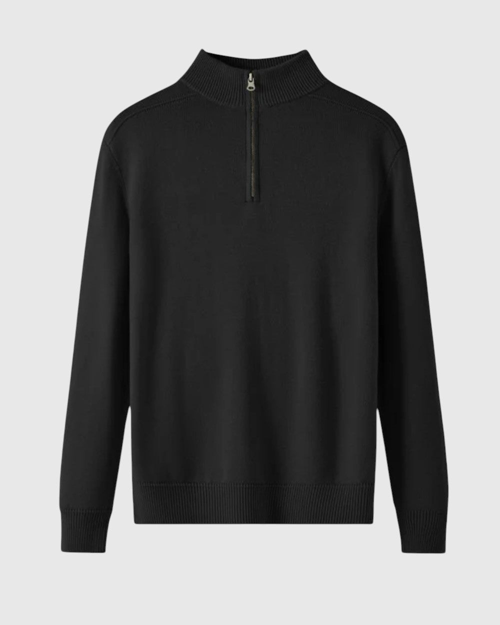 Alberto - Maglione Capri con zip in lana merino
