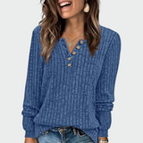 Emma - Maglione da donna in maglia con bottoni