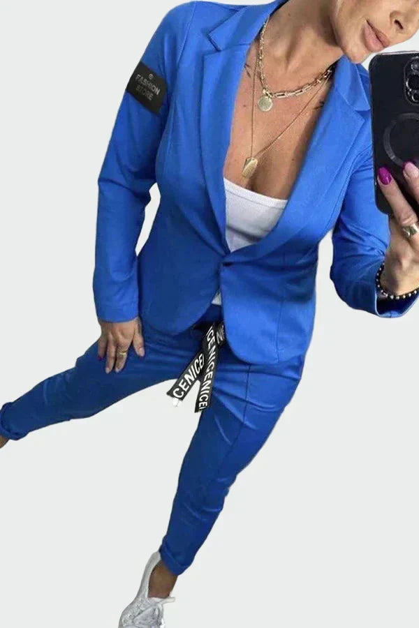 Ella - Completo da donna con pantaloni ampi e blazer