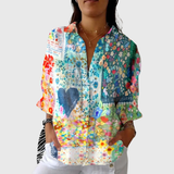 Blusa leggera e colorata con stampe