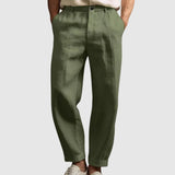Luca - Pantaloni estivi in cotone e lino