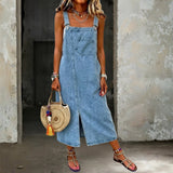 Stefania - Abito casual in denim con spalline