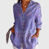 Blusa leggera e colorata con stampe