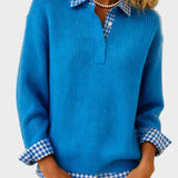 Vittoria - Maglione colorato patchwork a quadri
