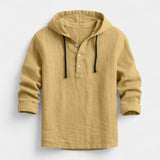 Adamo - Camicia in lino con cappuccio