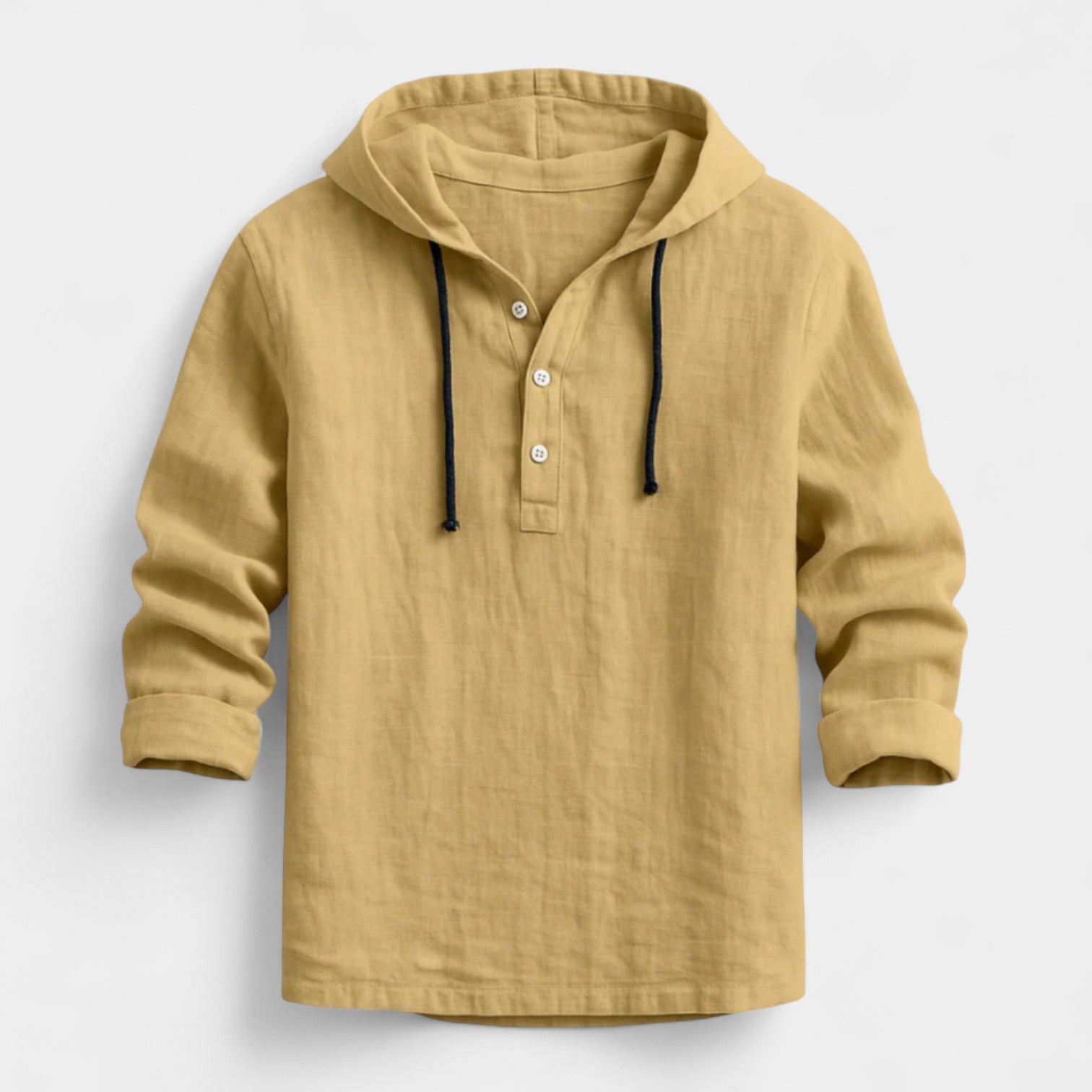 Adamo - Camicia in lino con cappuccio