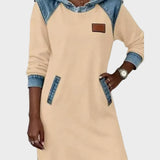 Irene - Abito in denim con cappuccio