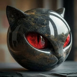 Statua in pietra del Gatto Nero – Simbolo di fortuna e stile
