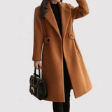 Clara - Cappotto in lana con cintura