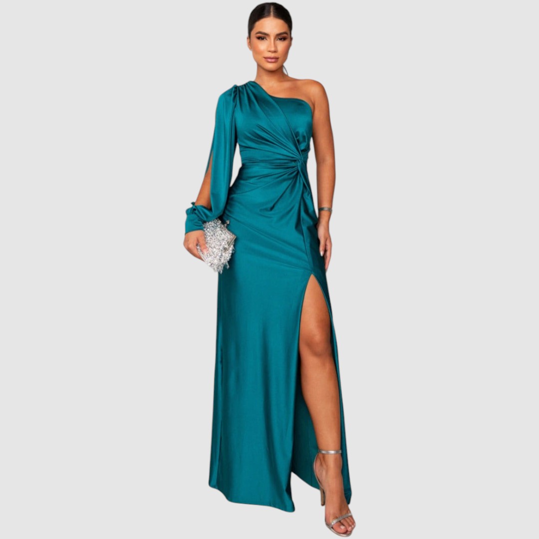 Ursula - Abito lungo elegante monospalla