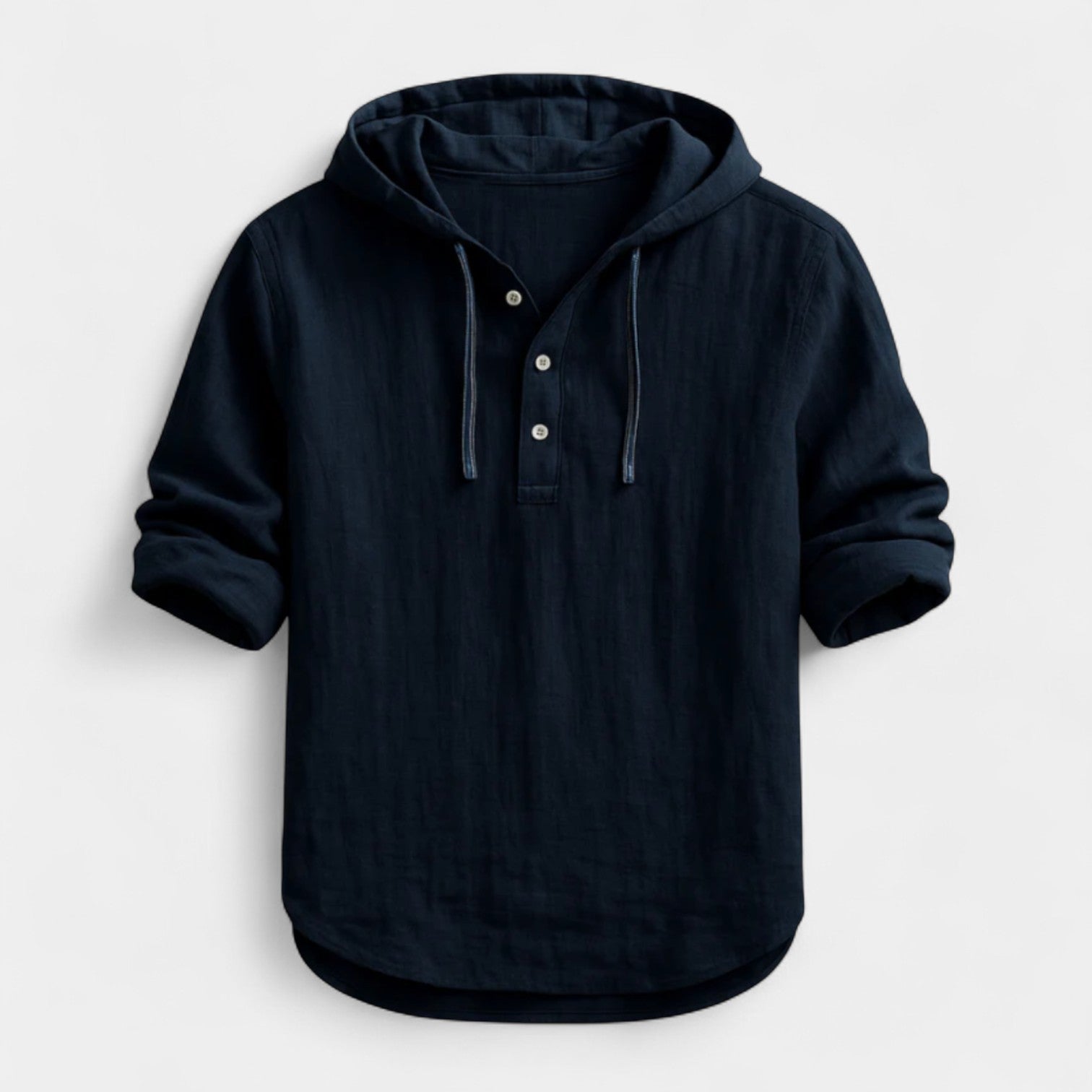 Adamo - Camicia in lino con cappuccio